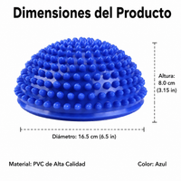 Balance Pods for Kids 16.5cm PVC, Rehabilitation and Coordination, with Therapeutic Pressure Nodes, Inflatable for Physiotherapy