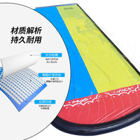 户外双人滑水道 夏季戏水草地单人滑水道冲浪板PVC充气玩具水滑梯