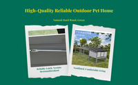 Waterproof wood cat house