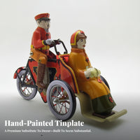 Clockwork Pedal Cycle Cyclist Ornament