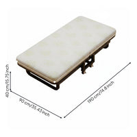 Folding Bed Portable Guest Bed Single Rest Cot Mattress Sturdy Frame Space Saving Design Suitable for Office Home Hospital Camping