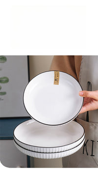 陶瓷餐具碗碟套装碗盘勺筷组合釉下彩雅玉白瓷