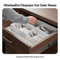 Expandable Cutlery Tray Adaptable Expandable Utensil Holder for Homeowners
