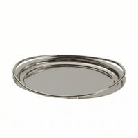 Tabletop Decorative Tray with Branch Handles Hammered Decorative Serving Tray Polished Sculptural for Home Decorators, Hosts, Dining Table, Living Room, Entryway