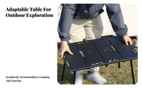 Collapsible Grill Table with Storage Includes Lamp Hook Modular Cooking Station