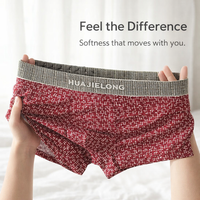 Mens Boxers with Breathable Material for Everyday Wear, Printed Pattern Design for Active Underwear in Extended Sizes up to 3XL