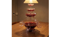 Cascading Wine Fountain 3-Tier Design Tiered Wine Fountain Transparent Party Accessory Clear