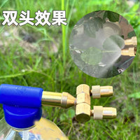 全铜喷枪饮料瓶喷头往复式抽拉喷雾器手动洒水器浇花喷药喷雾通用