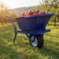 Wheelbarrow High Capacity Single Wheel Wheelbarrow Utility Cart for Farmers, Workers, Farm, Orchard
