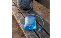 TPU Hydration Bladder Flexible Collapsible Water Bladder Hydration Reservoir Wide Opening Water Pouch Translucent Blue