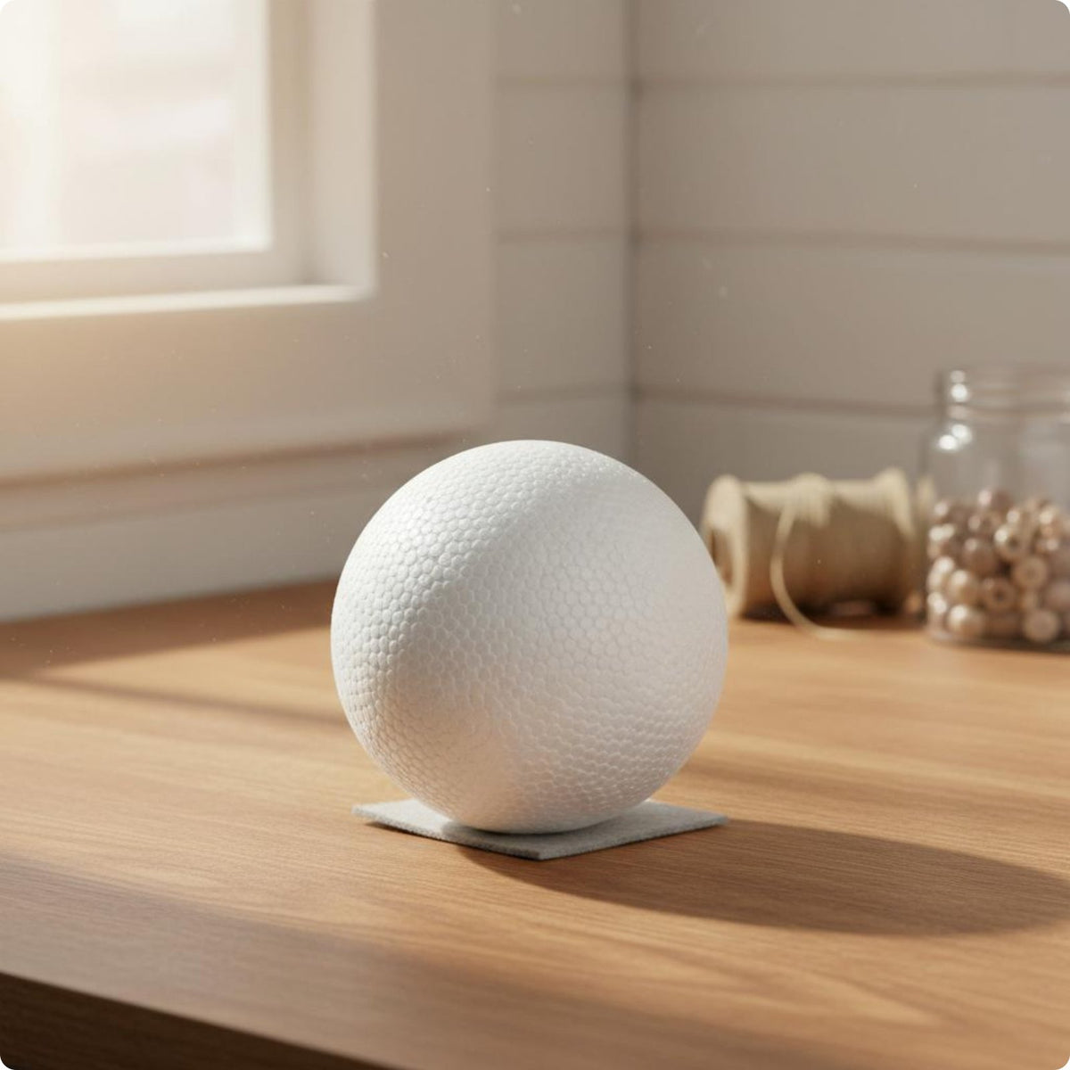 4 Inch Polystyrene Ball DIY Even Foam Sphere Lightweight for Party Decor