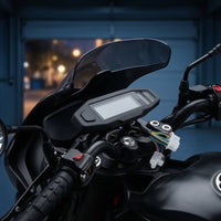 Multi-Functional Motorcycle Speedometer with Fuel Indicator Universal Motorcycle Instrument Cluster 12V Digital Speedometer LCD for Motorcyclists, Riders, Motorcycles