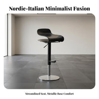 Upholstered Seat with supportrest Height-Adjustable Counter Chair Non-Slip Leg Pads