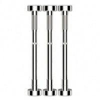 3 Pieces No-Drill Undermount Sink Support Rod Heavy-Duty Telescopic Support Rod Rust-Proof Hardware Stable for Bathroom