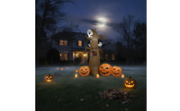 Lighted Inflatable Ghost Tree with Pumpkins Spooky Inflatable Dead Tree with Pumpkins Outdoor Lawn Decoration Illuminated for Yard, Garden