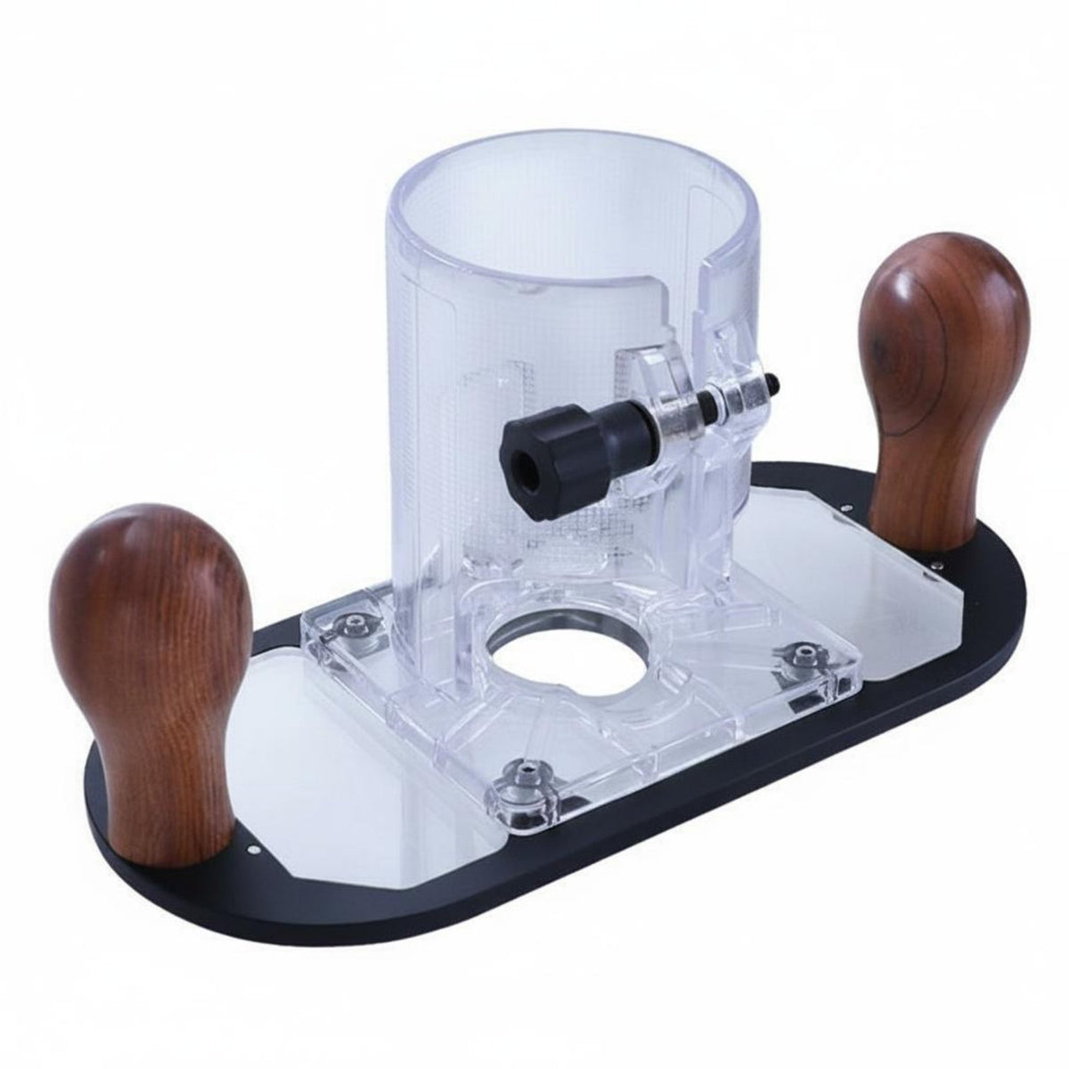 Transparent Router Base Easy to Install Slotting Router Base Stable Power Tool Accessory for Woodworkers