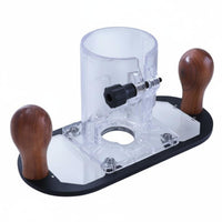 Transparent Router Base Easy to Install Slotting Router Base Stable Power Tool Accessory for Woodworkers