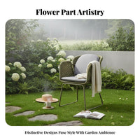 Round Woven Daybed Weather-Withstand Ant External Door Daybed with Overhead Shelter Circular Patio Lounger Comfortable Padding S