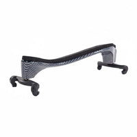 Violin Shoulder Rest Rubber Feet Adjustable Violin Shoulder Rest Carbon-Fiber Style String Instrument Accessory