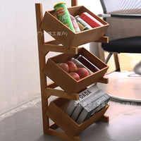 Solid Wood 3-Tier Storage Shelf for Kitchen, Living Room, and Dining Room
