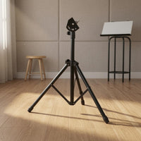 Metal Bracket Adjustable Drum Pad Stand Rubber Feet Folding Tripod Drum Stand Carry Bag Music Gear Foldable for Home Rehearsal