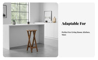 Padded Round Stool Foldable Portable Seat Space-Saving for Indoor Use, Dorm Room