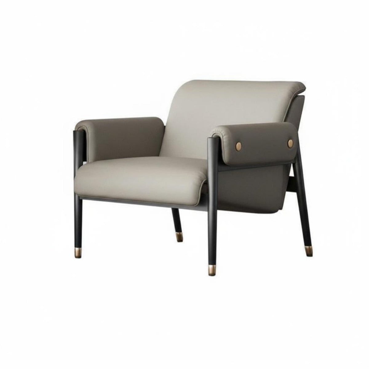 Upholstered Single-Seater Light Luxury Aesthetic Lounge Chair Minimalist Design Sturdy Construction for Adults, Waiting Room