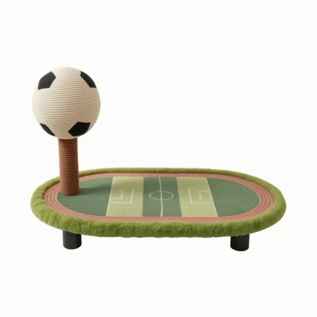 Cat Scratching Board Athletic Feline Scratcher with Ball Vertical Cat Furniture for Cats, Kittens, Living Room, Bedroom