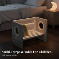 kids' Table and Chair set Sturdy Playroom Set Multi-Functional for Toddlers