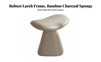 Saddle Seat Vanity Stool Comfortable Cushion Saddle-Shaped Stool for Living Room