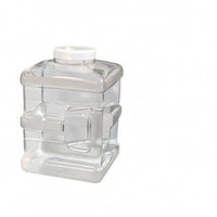 Tea Water Container with Hose Clear Waste Water Container with Brush Square