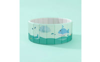 Portable Kids Pool Ocean-Themed Foldable Pool Folding Compact for Toddlers, Families, Backyard, Garden