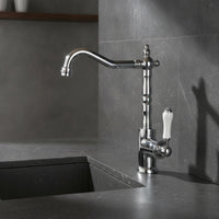 Faucet with Swivel Spout Brass Swivel Faucet 360-Degree Rotating Single Lever Mixer for Kitchen