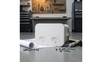 Integrated Latches Marine Hatch Cover ABS Plastic Locking Hatch Cover Textured Surface Boat Accessory Rounded Corners for Storage Opening
