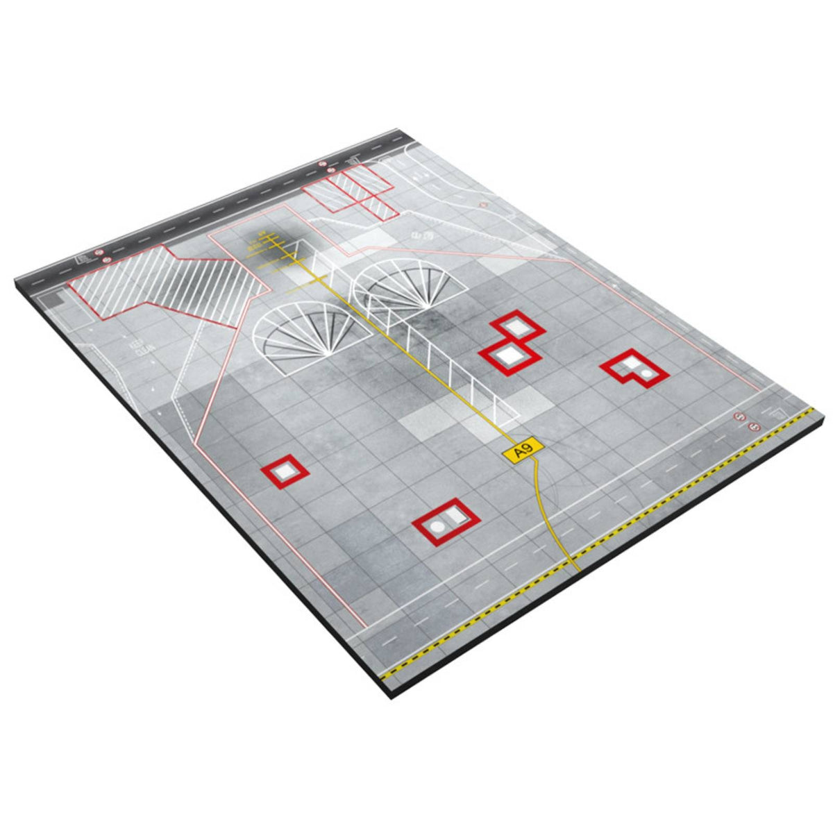 Airport Apron Display Board Finely Crafted Model Taxiway Display Base Detailed Airport Asphalt Surface Model Base for Dioramas