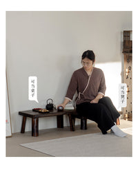 Solid Wood Tatami Low Table with Chinese Style