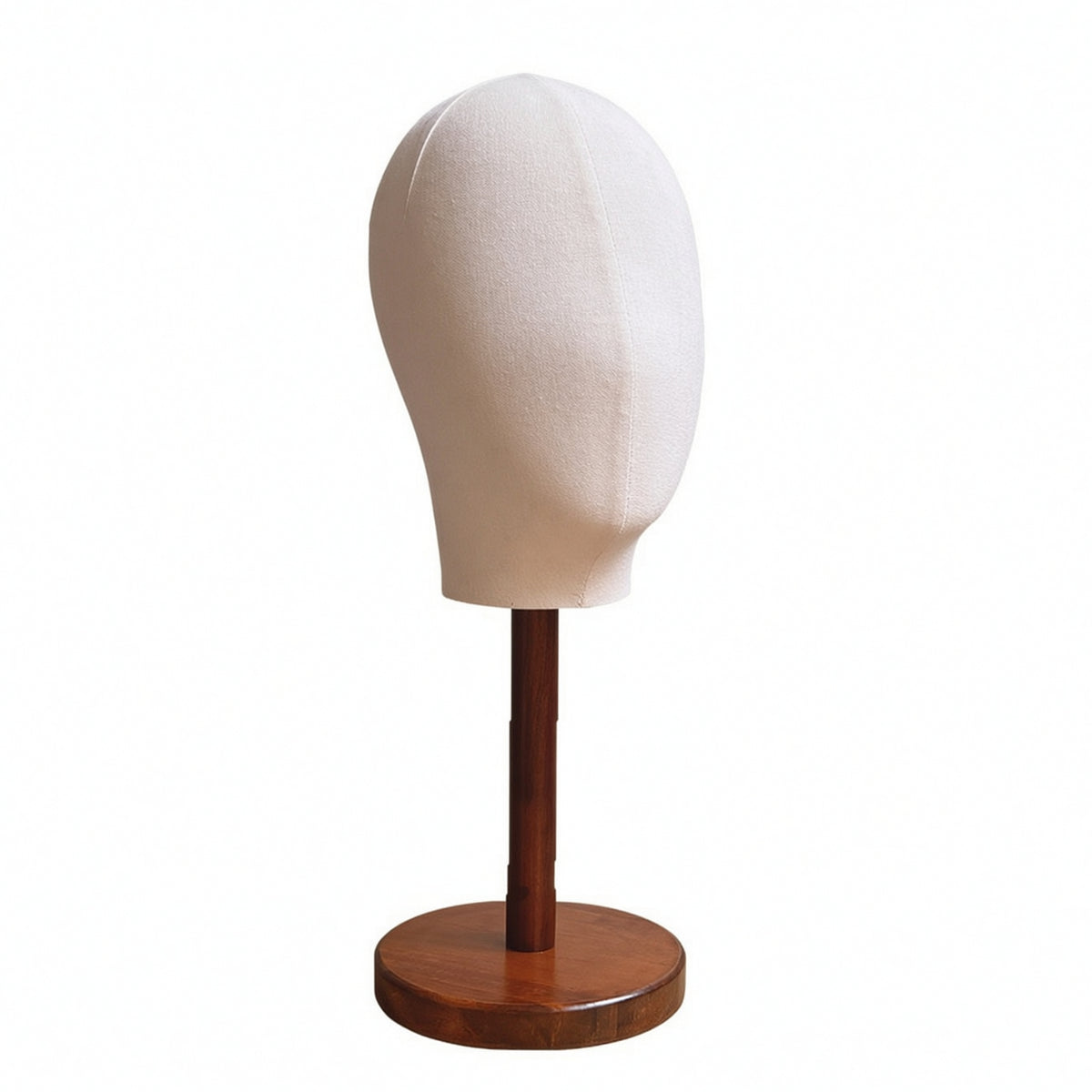 Mannequin Head with Wooden Base Professional Mannequin Head Stand Lightweight