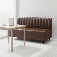 Dining Booth and Table Set Construction Upholstered Restaurant Booth Easy to Clean Commercial Table and Chair Set for Bar, Eatery, Lounge