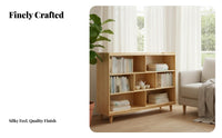 Lowoutline Lattice Shelving Unit Japanese Design Open Cube Shelving Unit Freestanding Design Configurable Combination