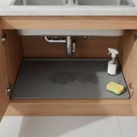 Waterproof Under Sink Mat Raised Border Silicone Leak Tray Heat-Resistant