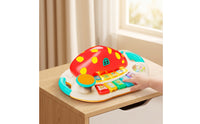 Multifunctional Fungus-Shaped Keyboard Toy Light-up Toy Piano with Drum Pad Sensory Kids Piano Keyboard Portable for Toddlers