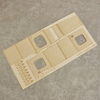FUJIMI 60004 Wood Deck with Anchor Chain Adhesive Model Upgrade Parts 1/350