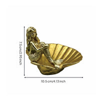 Mermaid Shell Tray Decorative Mermaid Shell Dish Multi-Purpose for Vanity