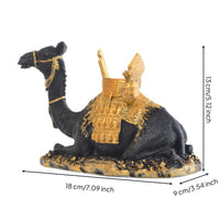 Camel Figurine Ornate Camel Statue Golden Decor for Shelf, Display Cabinet, Desk