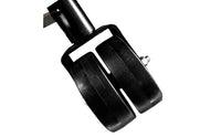Trailer Jack Swivel Caster Side Crank Trailer Jack with Dual Wheels Reinforced Hardware for Utility Trailers