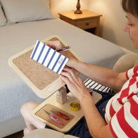 Foldable Writing Desk Wooden Home Furniture Space Saving for Sewers, Crafters