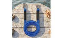 Coiled Bungee Dock Line Floating Dock Line with Foam Buoyant Bungee Mooring Rope Long-Lasting for Boaters