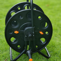 Hose Reel Cart Metal Hose Reel Cart with Wheels Large Capacity for Yard
