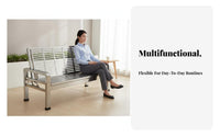 two-in-oneUse Pull-extendable Sleeper Bench Space-Saving Pull-extendable Loveseat Sleeper Easy conversion Sofa Bed Modern Design for Office Workers, Apartment Dwellers, residents, Small areas, Patio, Balcony