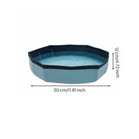 Collapsible Pet Bathing Tub Space-Saving Foldable Dog Pool No Inflation Needed